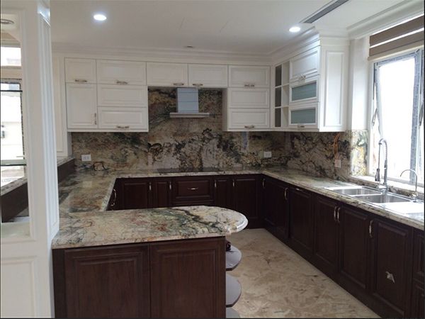 Mẫu đá Cẩm Thạch Marble ốp Bàn Bếp đẹp