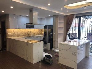 Mẫu đá Nhân Tạo Vicostone ốp Bàn Bếp đẹp